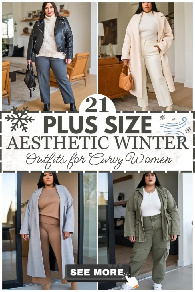 21 Plus Size Aesthetic Winter Outfits
