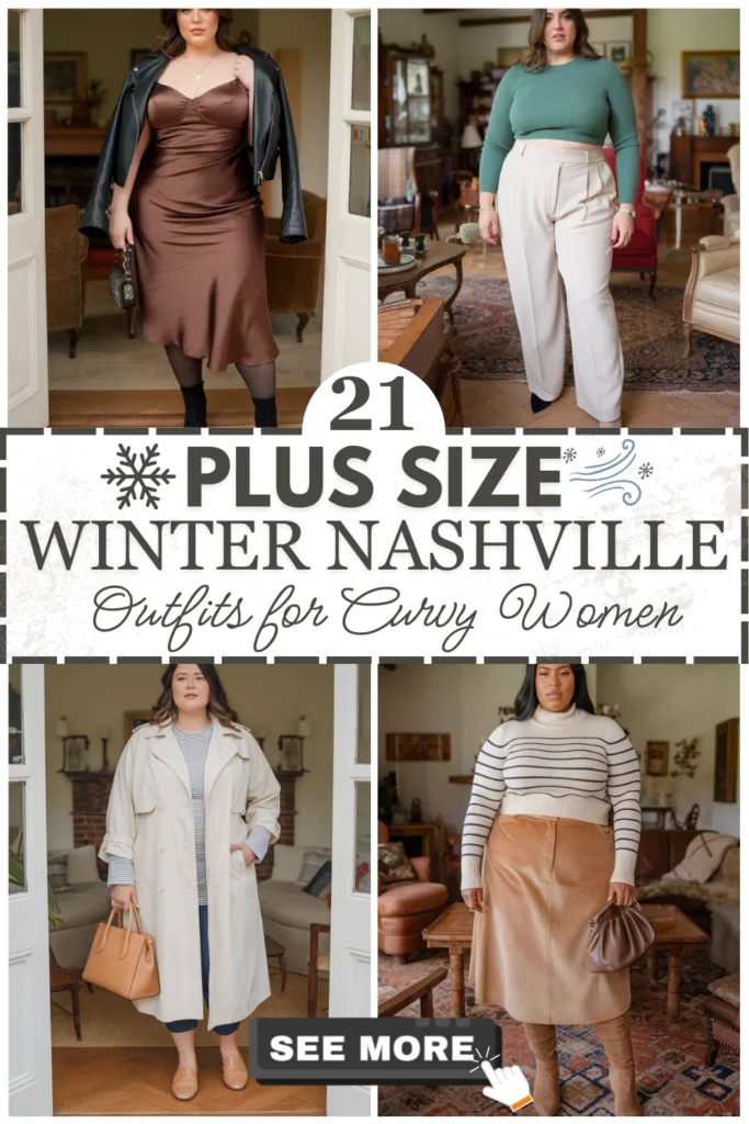 21 Plus Size Winter Nashville Outfits