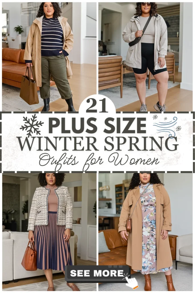 21 Plus Size Winter Spring Outfits