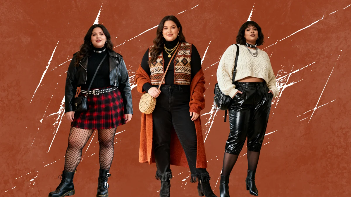 Plus Size Winter Grunge Outfits