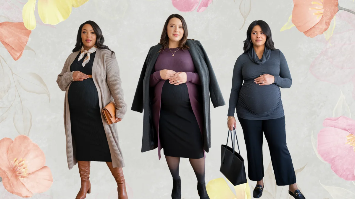 Plus Size Winter Maternity Outfits