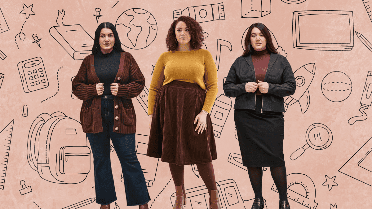 Plus Size Winter Teacher Outfits