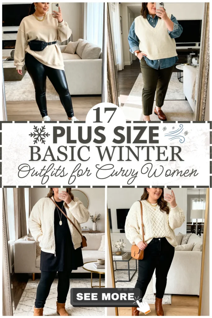 17 Plus Size Basic Winter Outfits