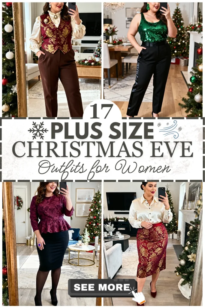 17 Plus Size Christmas Eve Outfits