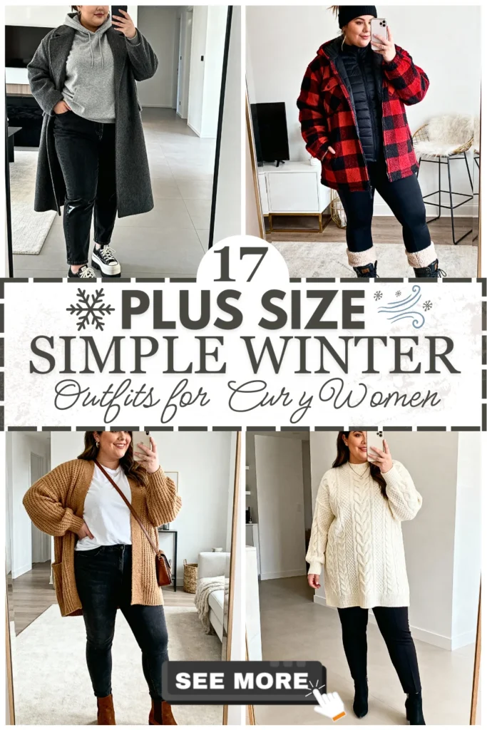 17 Plus Size Simple Winter Outfits