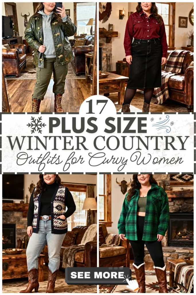 17 Plus Size Winter Country Outfits