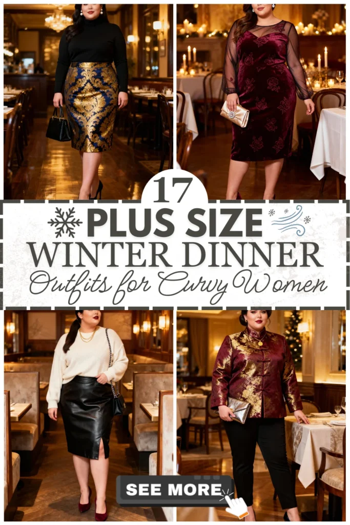 17 Plus Size Winter Dinner Outfits