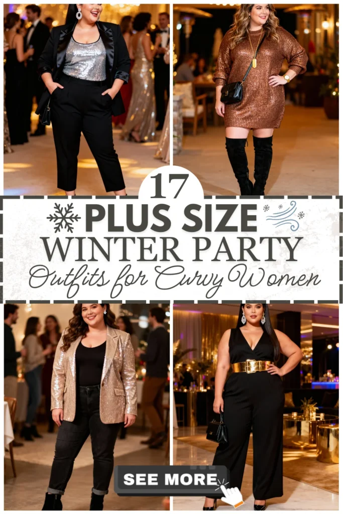 17 Plus Size Winter Party Outfits
