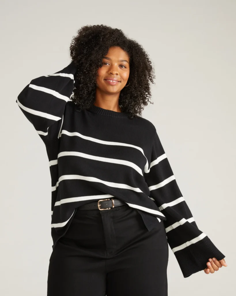 Bardot Wide Sleeve Cotton Sweater