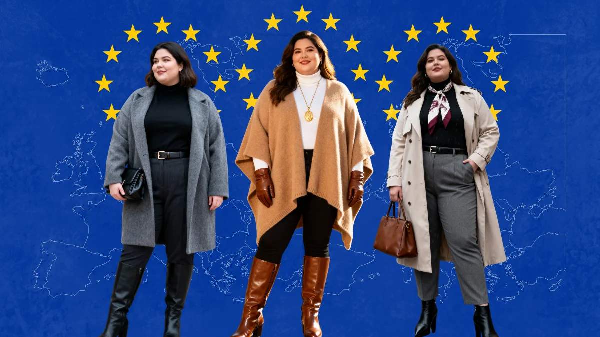 Plus Size Europe Winter Outfits
