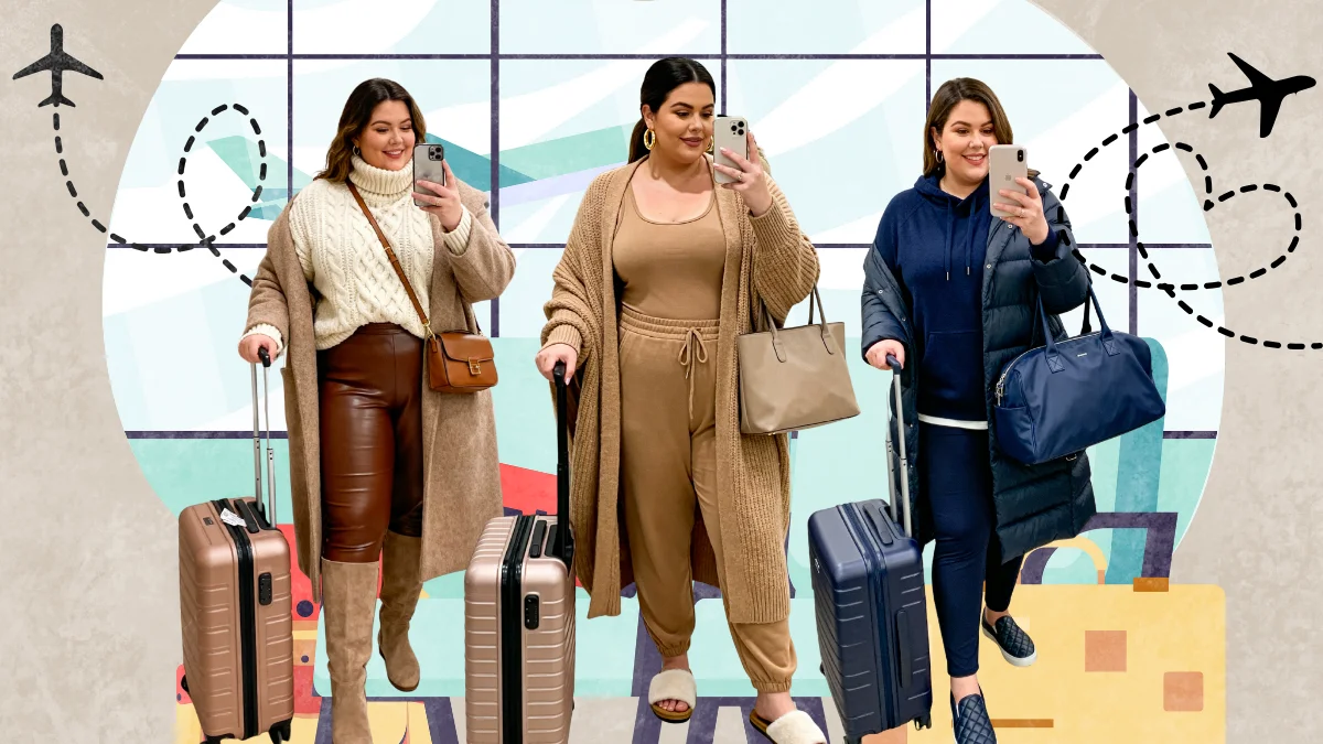 Plus Size Winter Airport Outfits