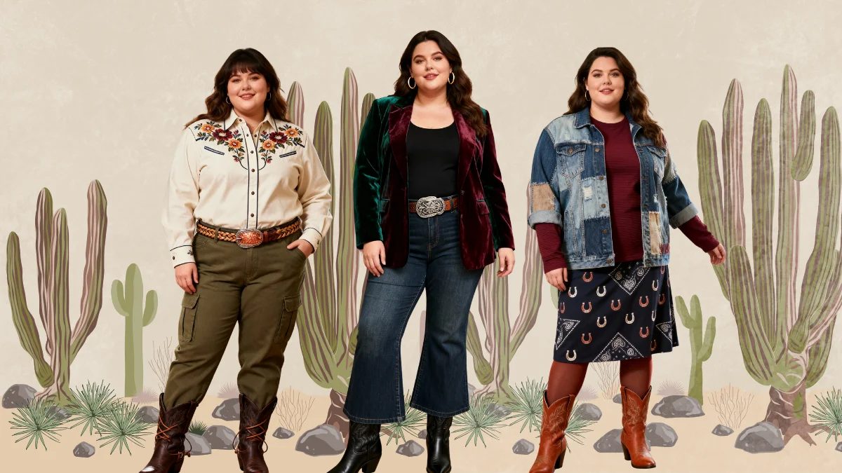 Plus Size Winter Cowgirl Outfits