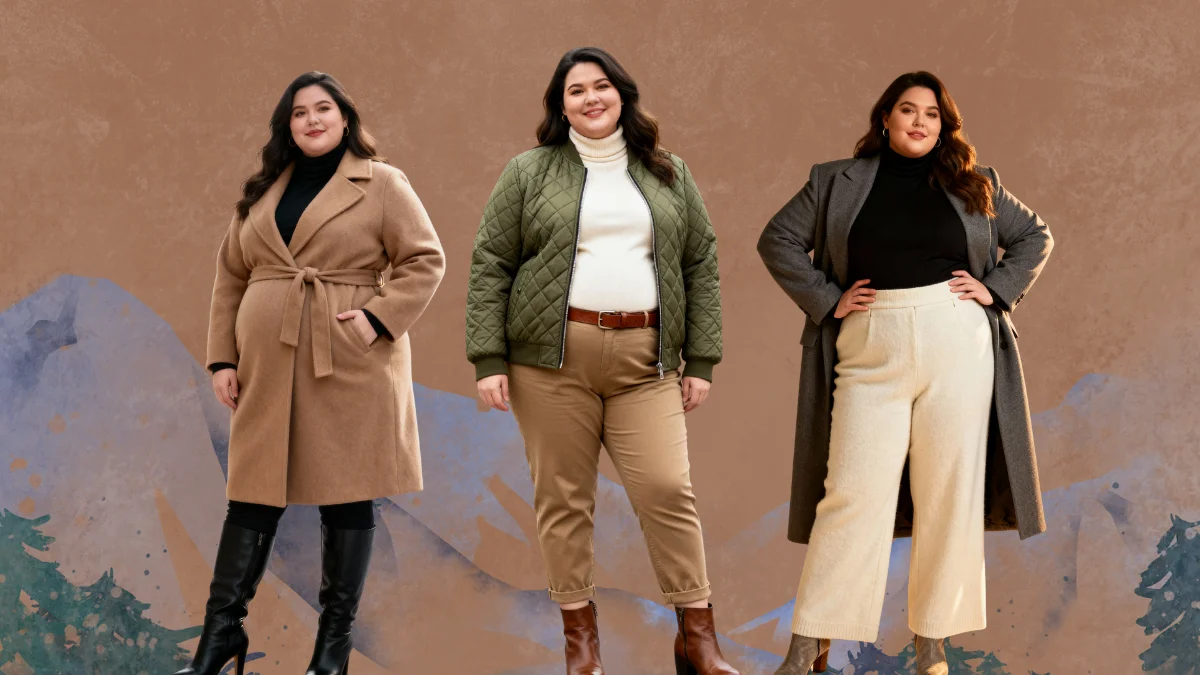 Plus Size Winter Outfits For Big Stomach