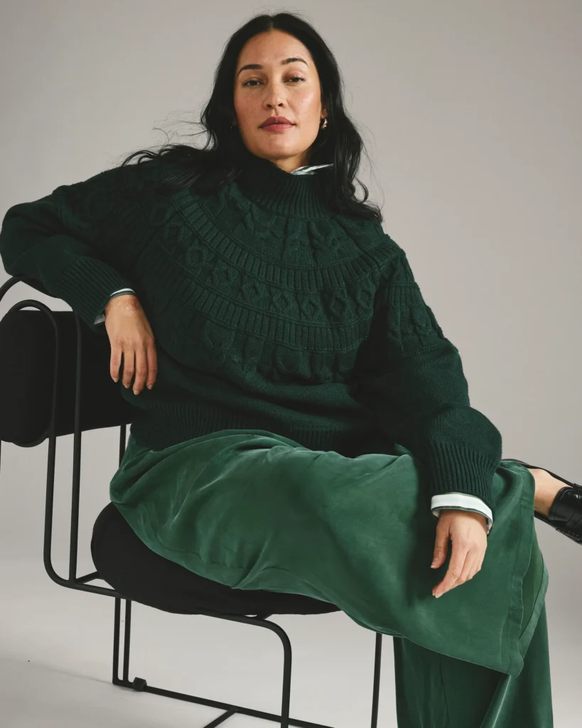 Safiya Cable Knit Sweater