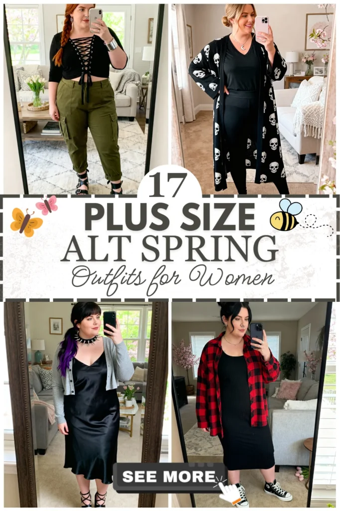 17 Plus Size Alt Spring Outfits