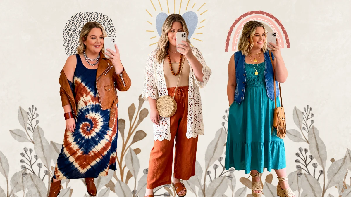 Plus Size Boho Spring Outfits