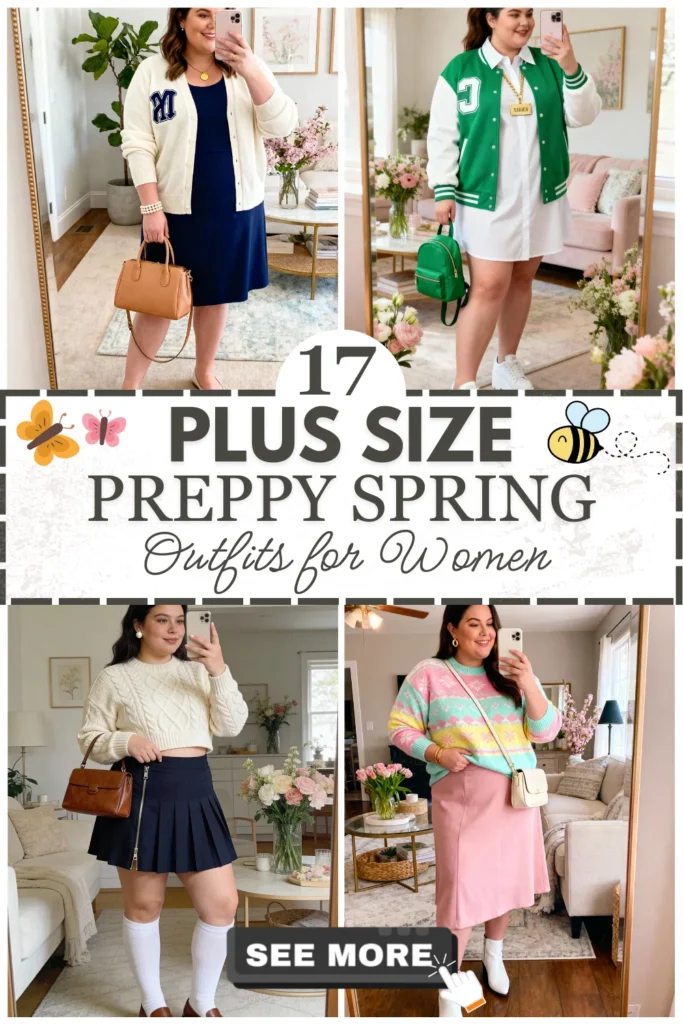 17 Plus Size Preppy Spring Outfits