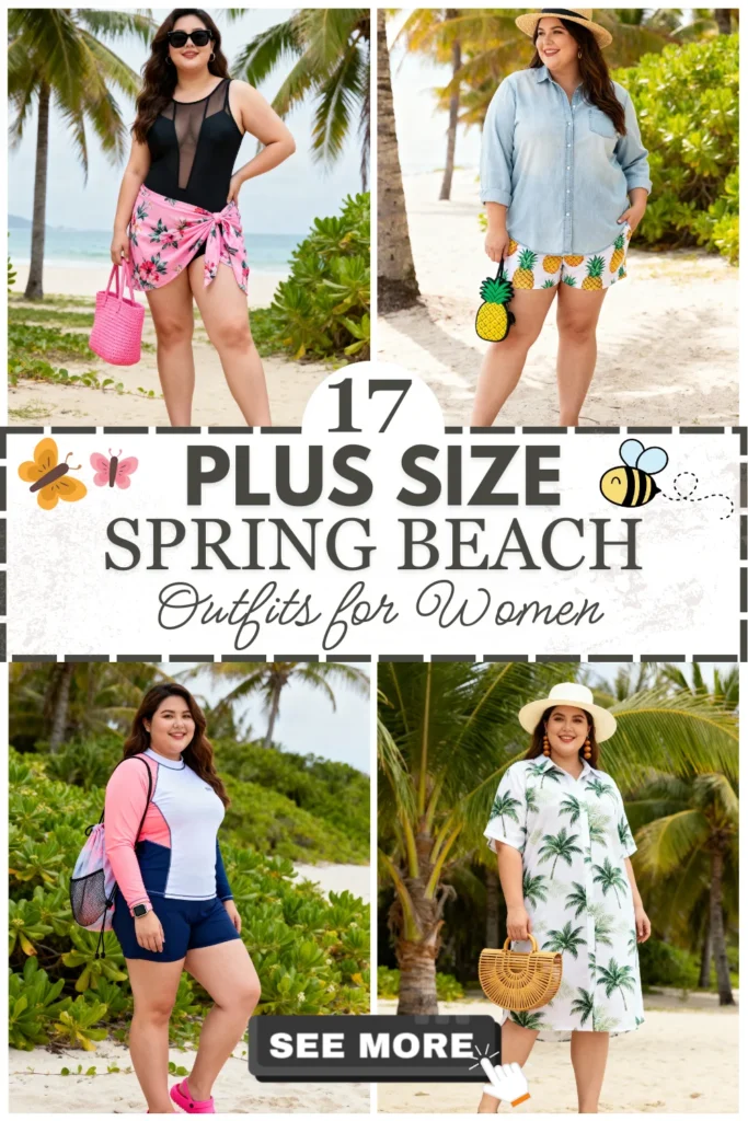 17 Plus Size Spring Beach Outfits