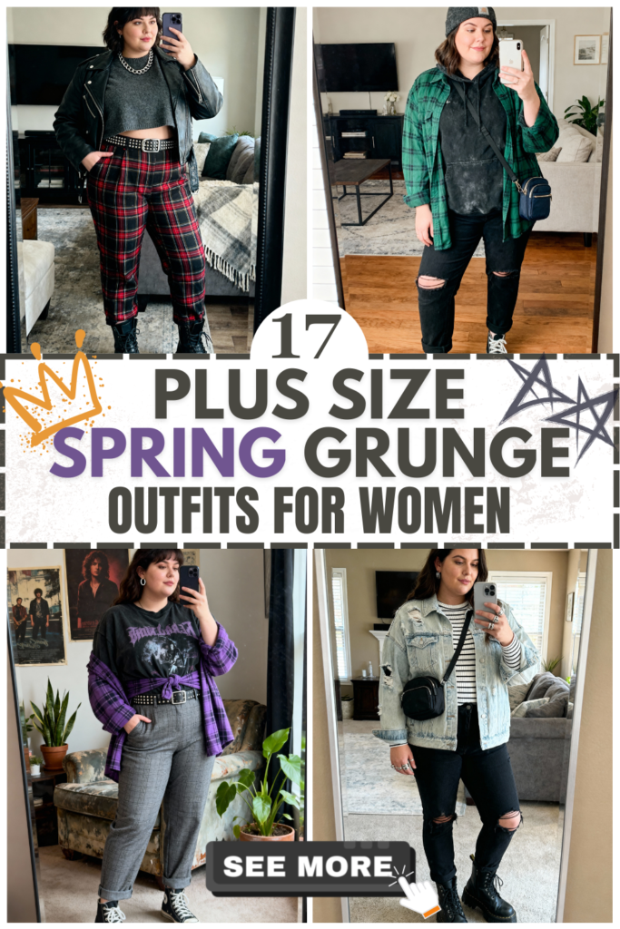 17 Plus Size Spring Grunge Outfits