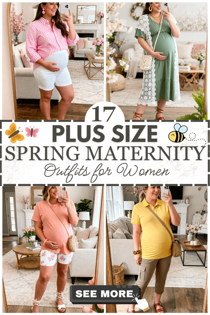 17 Plus Size Spring Maternity Outfits
