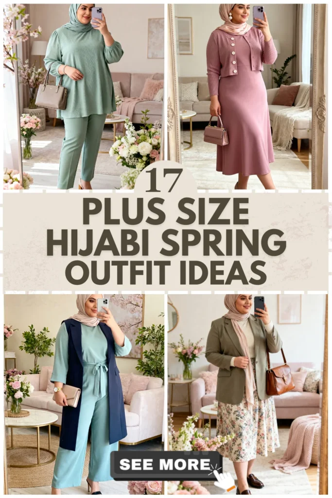 17 Plus Size Hijabi Spring Outfits