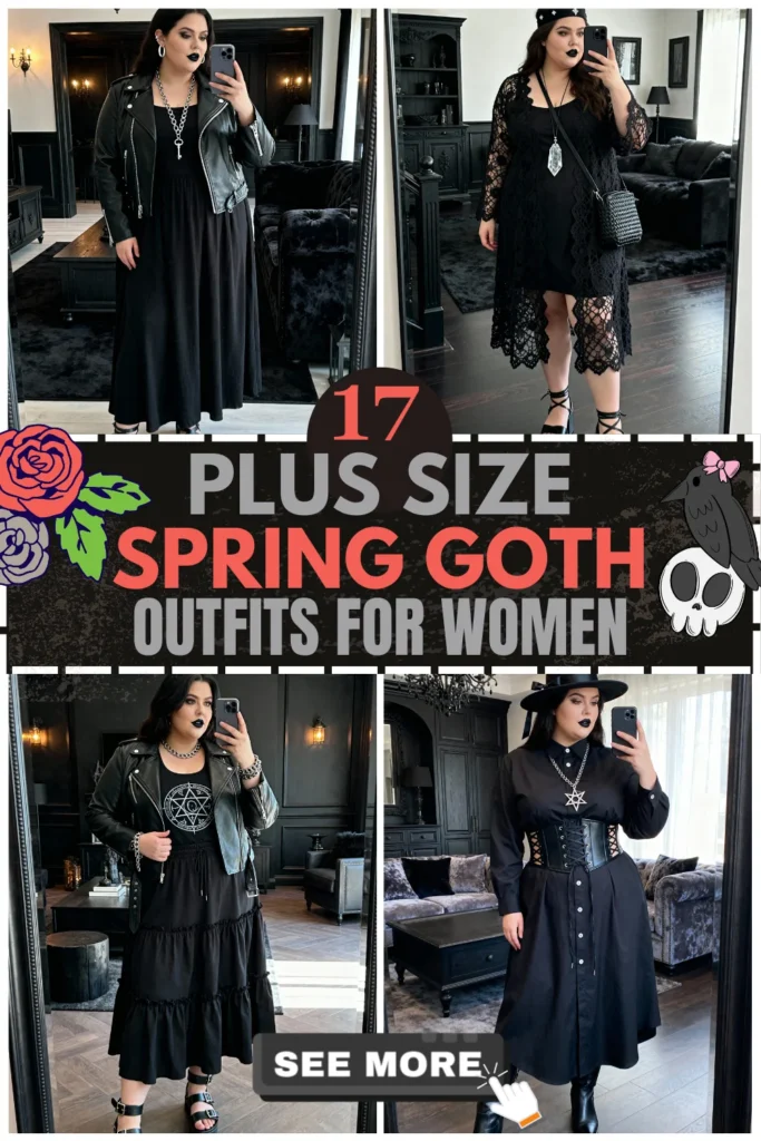 17 Plus Size Spring Goth Outfits