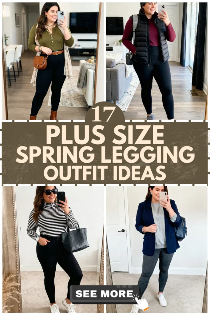 17 Plus Size Spring Legging Outfits