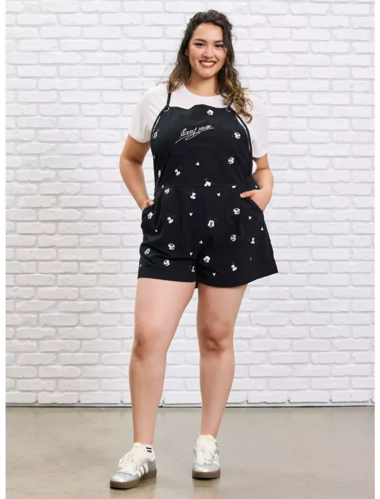 Her Universe Disney Mickey Mouse Linen Shortalls