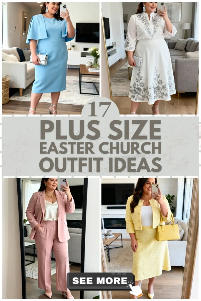 17 Plus Size Easter Church Outfits