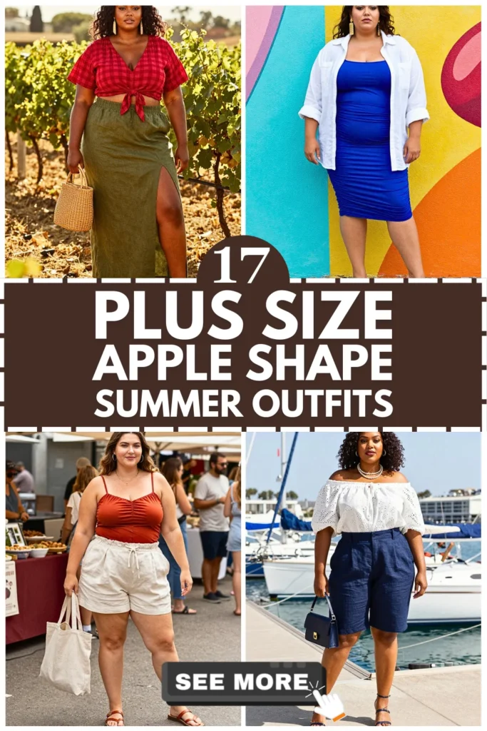 17 Plus Size Summer Apple Shape Outfits