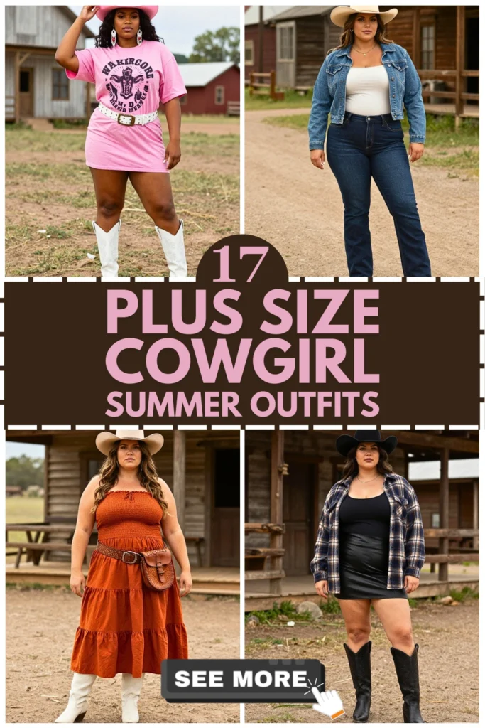 17 Plus Size Summer Cowgirl Outfits