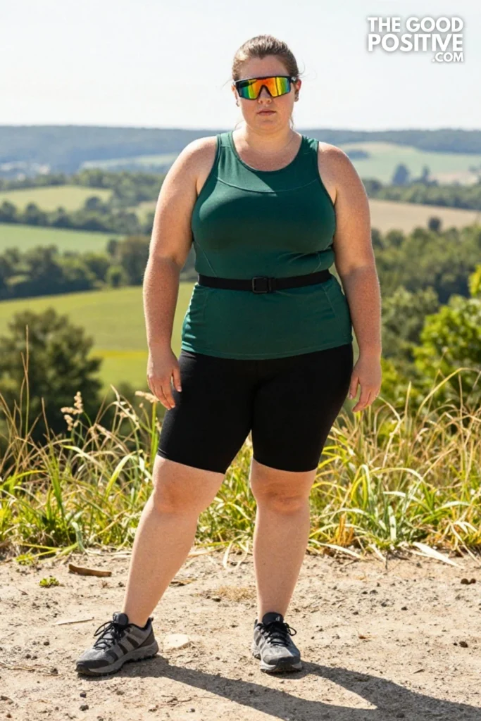 Plus Size Sleeveless Athletic Dress & Bike Short Underlayer Outfit