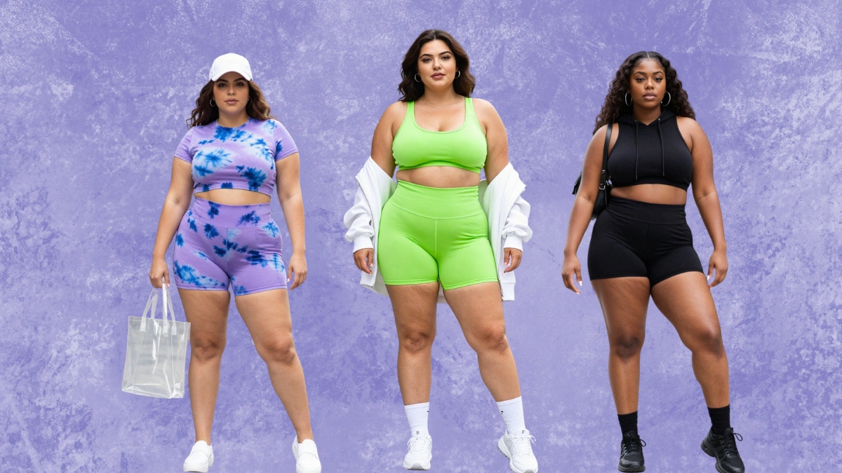 Plus Size Summer Biker Shorts