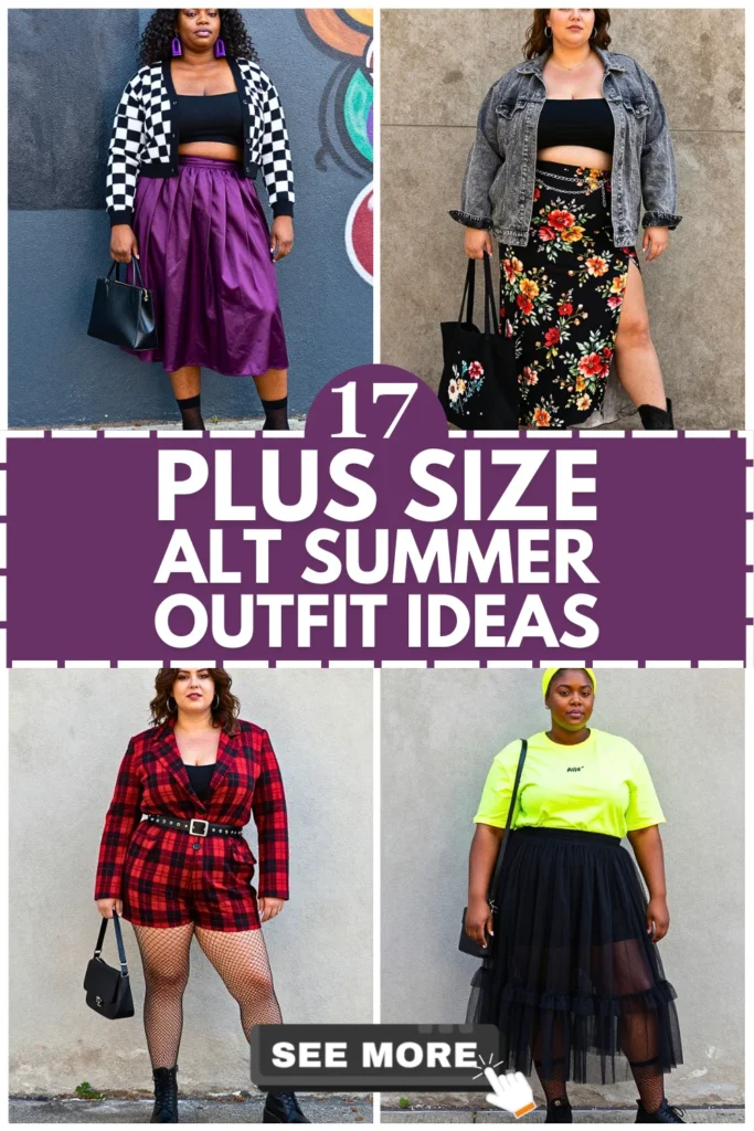 17 Plus Size Alt Summer Outfits