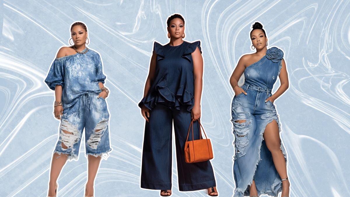 Plus Size Denim On Denim Outfits