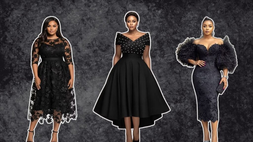 Plus Size Black Cocktail Dresses
