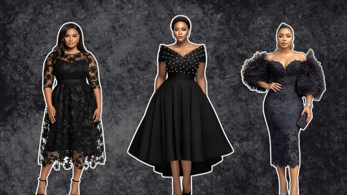 Plus Size Black Cocktail Dresses