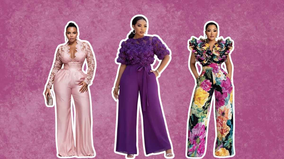 Plus Size Wedding Guest jumpsuit Outfits(1)