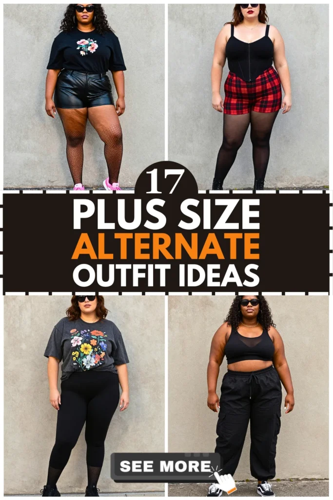 17 Plus Size Alt Outfits