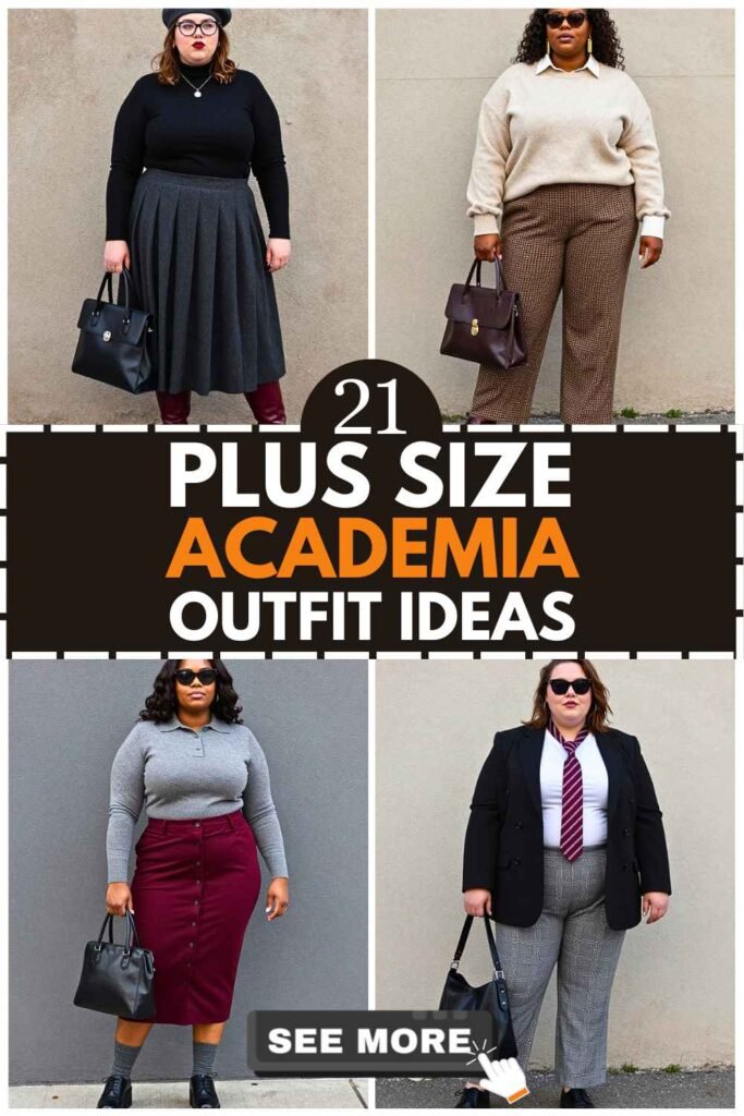21 Plus Size Academia Outfits