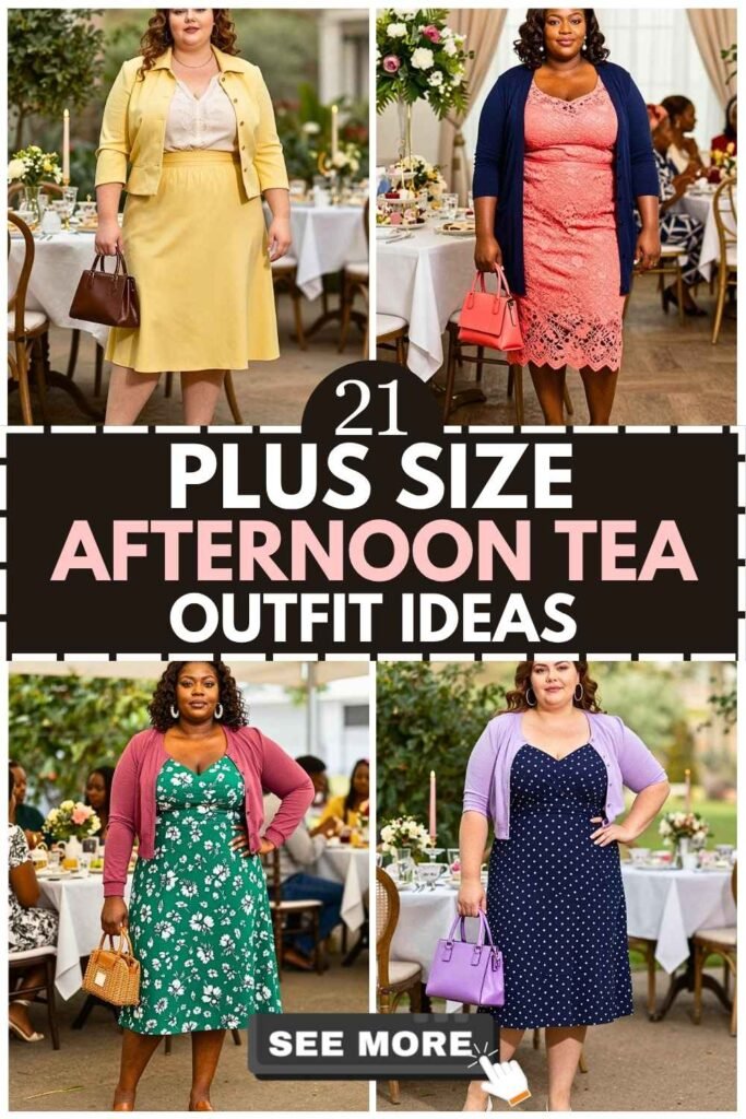 21 Plus Size Afternoon Tea Outfits