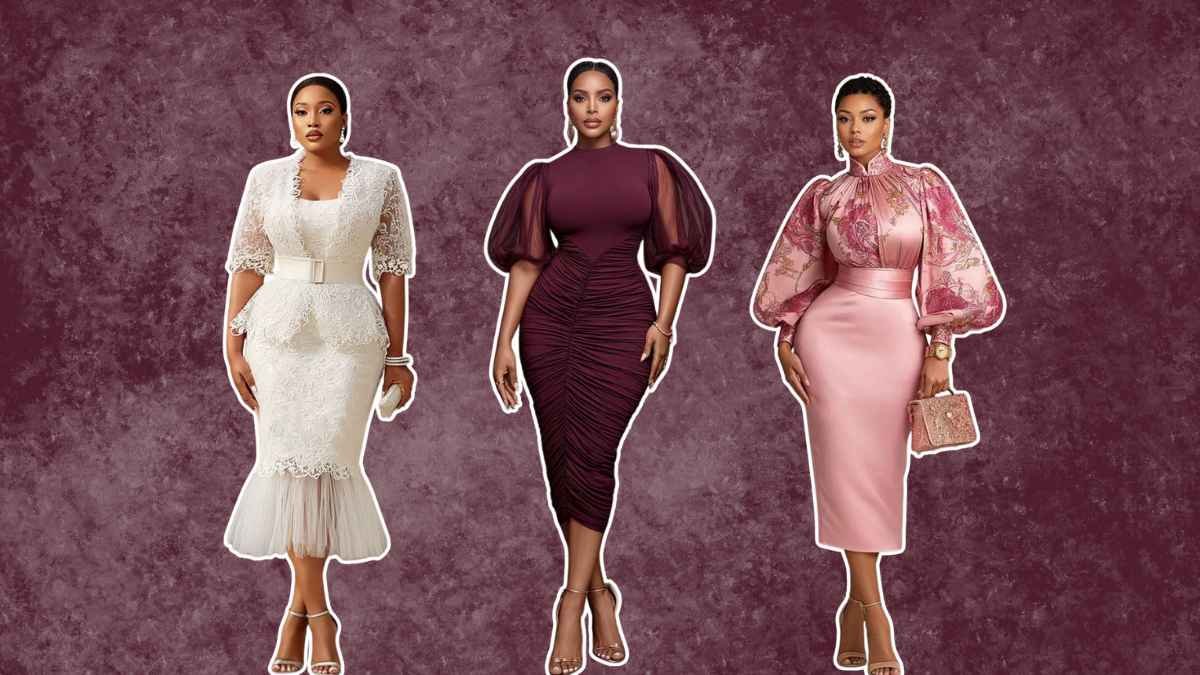 Plus Size Elegant Wedding Guest Outfits