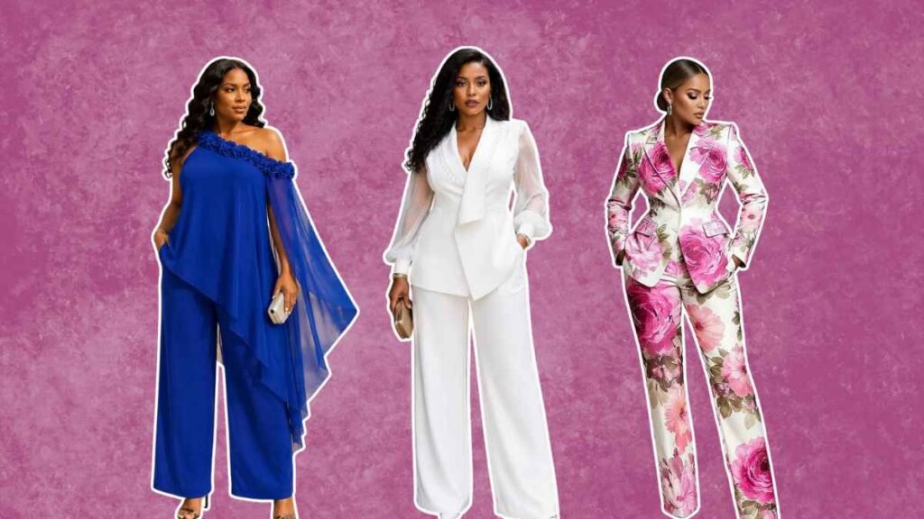 Plus Size Wedding Guest Pants Outfits