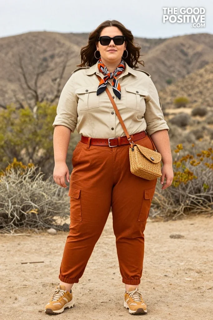Safari Shirt and Terracotta Trousers