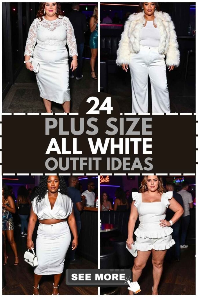 24 Plus Size All White Outfits