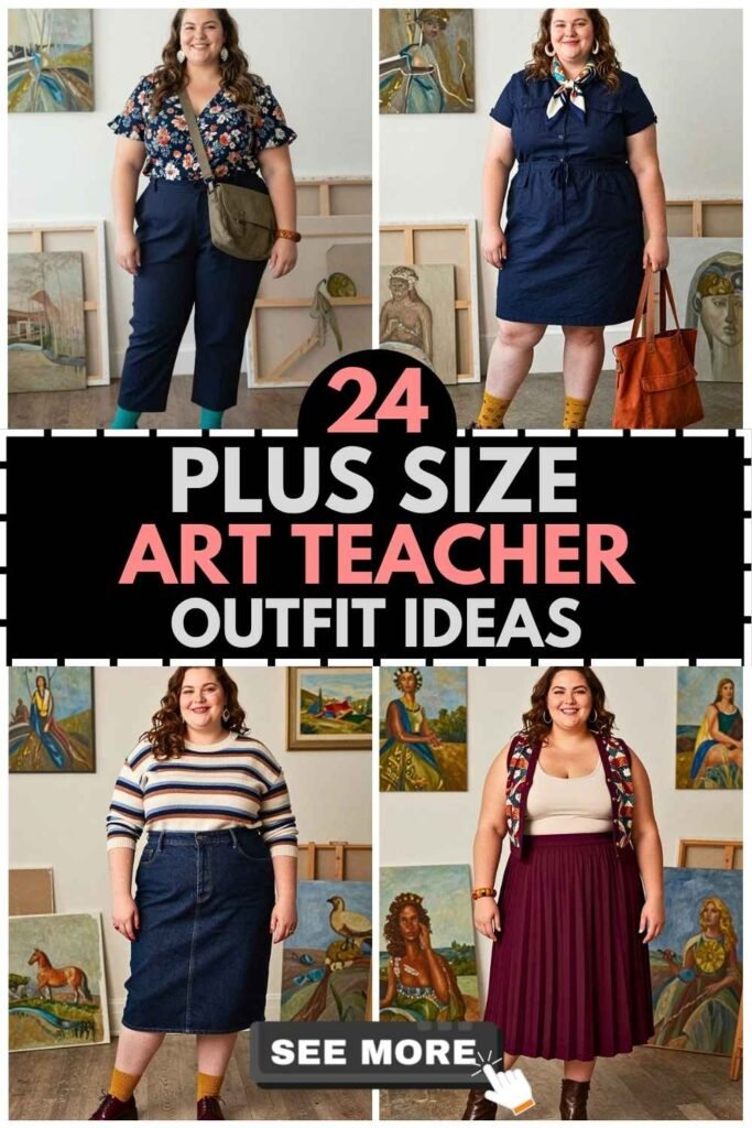 24 Plus Size Art Teacher Outfits