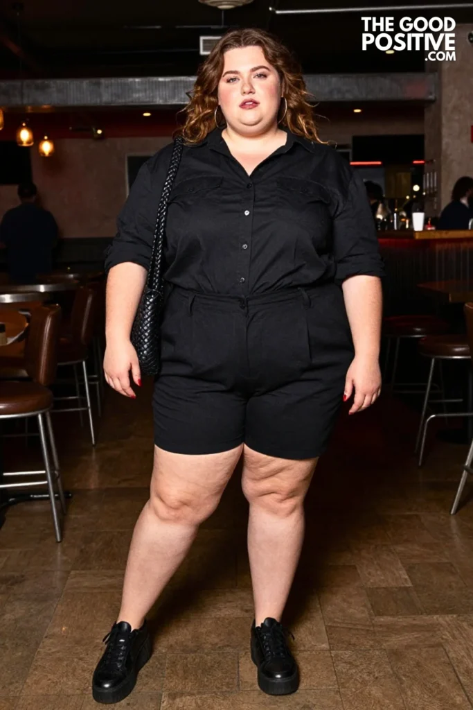 Oversized Shirt With Tailored Bermuda Shorts