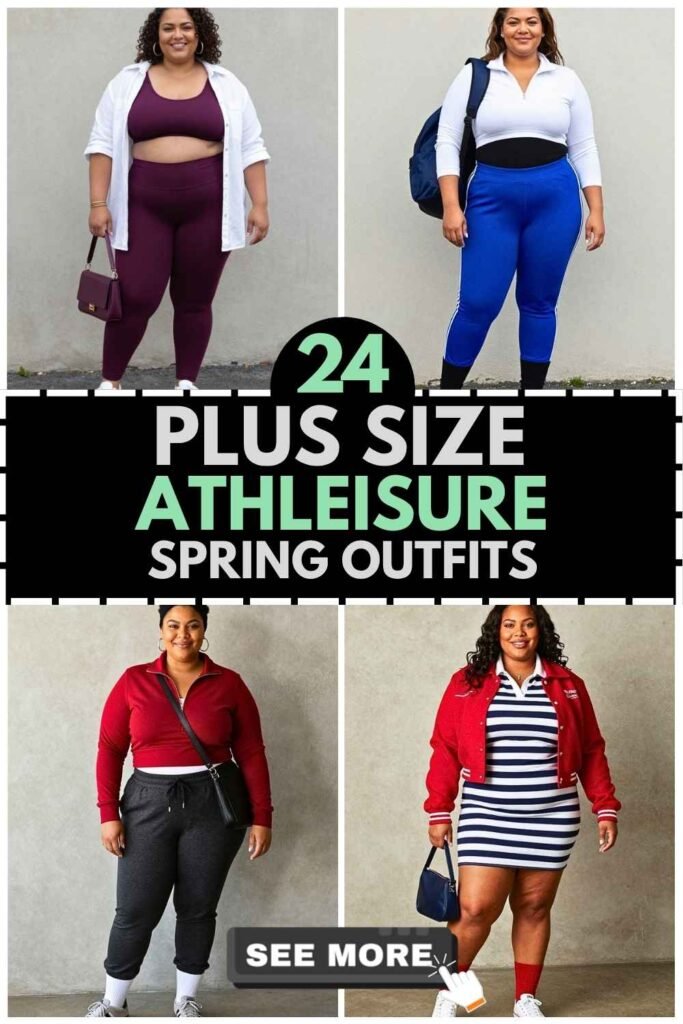 24 Plus Size Spring Athleisure Outfits