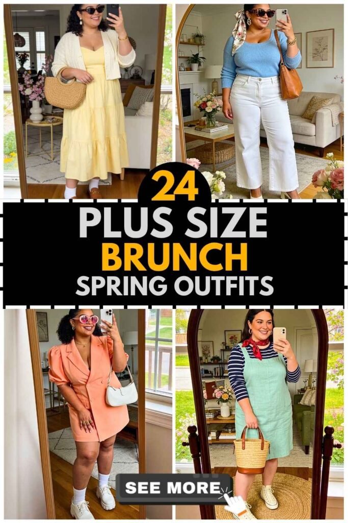 24 Plus Size Spring Brunch Outfits