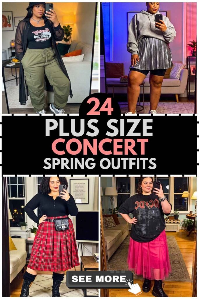 24 Plus Size Spring Concert Outfits